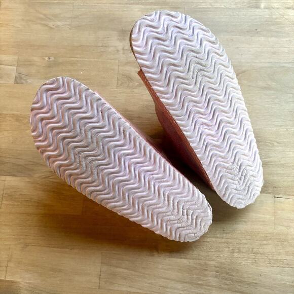 Wonder Nation Girls Pink Glitter Buckle Comfort Footbed Sandal Size 4 - Picture 5 of 8